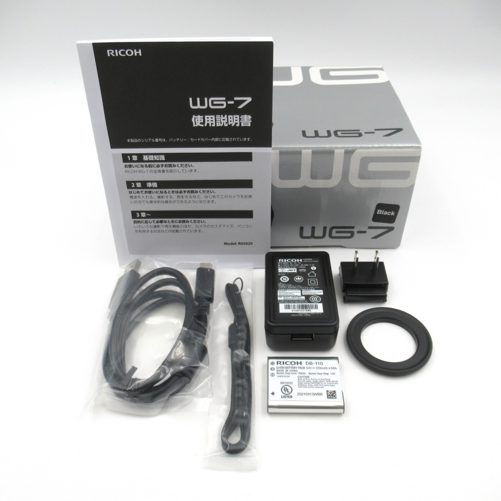 1 иен ~ RICOH Ricoh WG-7 компактный цифровой фотоаппарат с ящиком рабочее состояние подтверждено 4295396