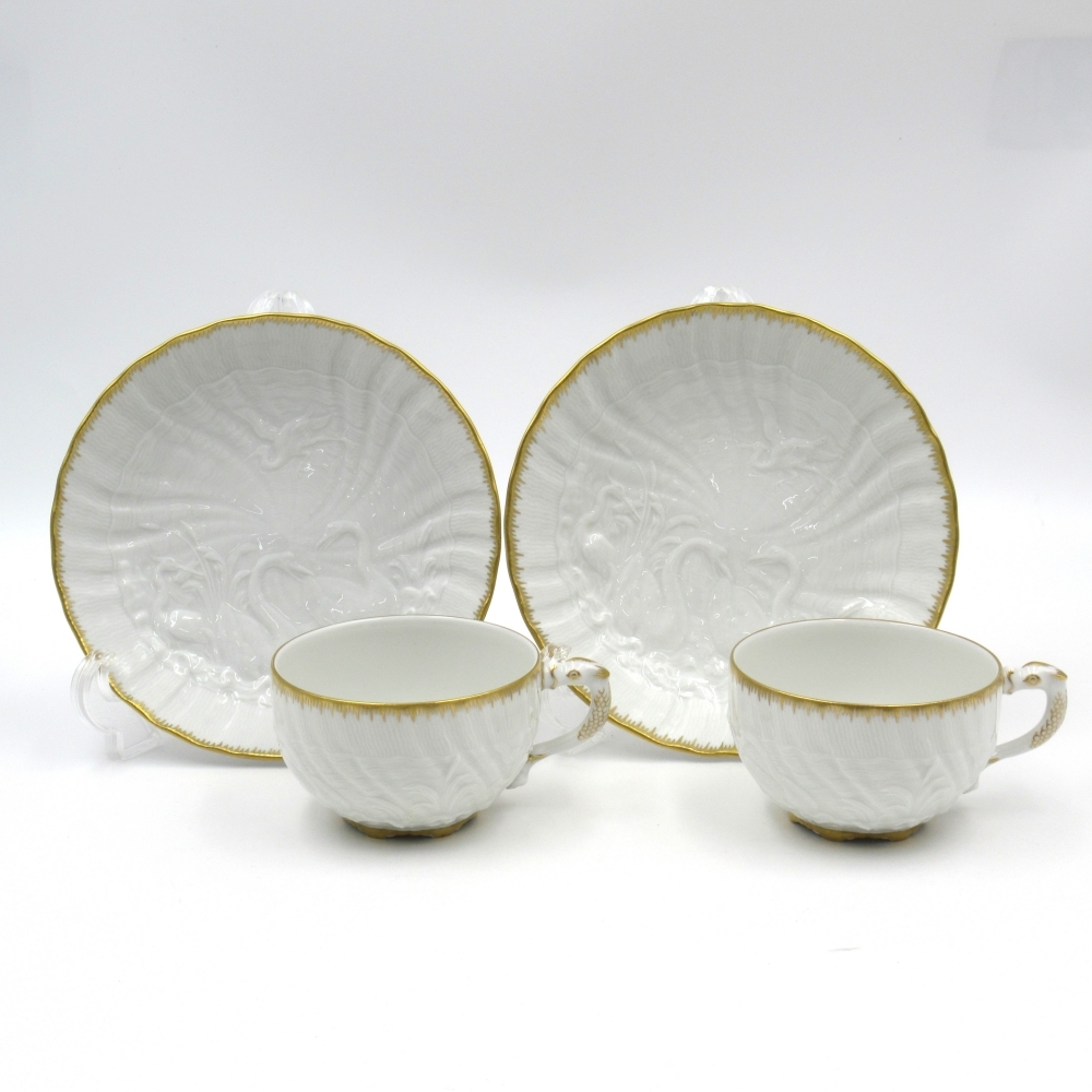 1 иен ~ Meissen Meissen s one сервис Gold отделка золотая краска чайная чашка & блюдце 2 покупатель итого 4 пункт 4284005