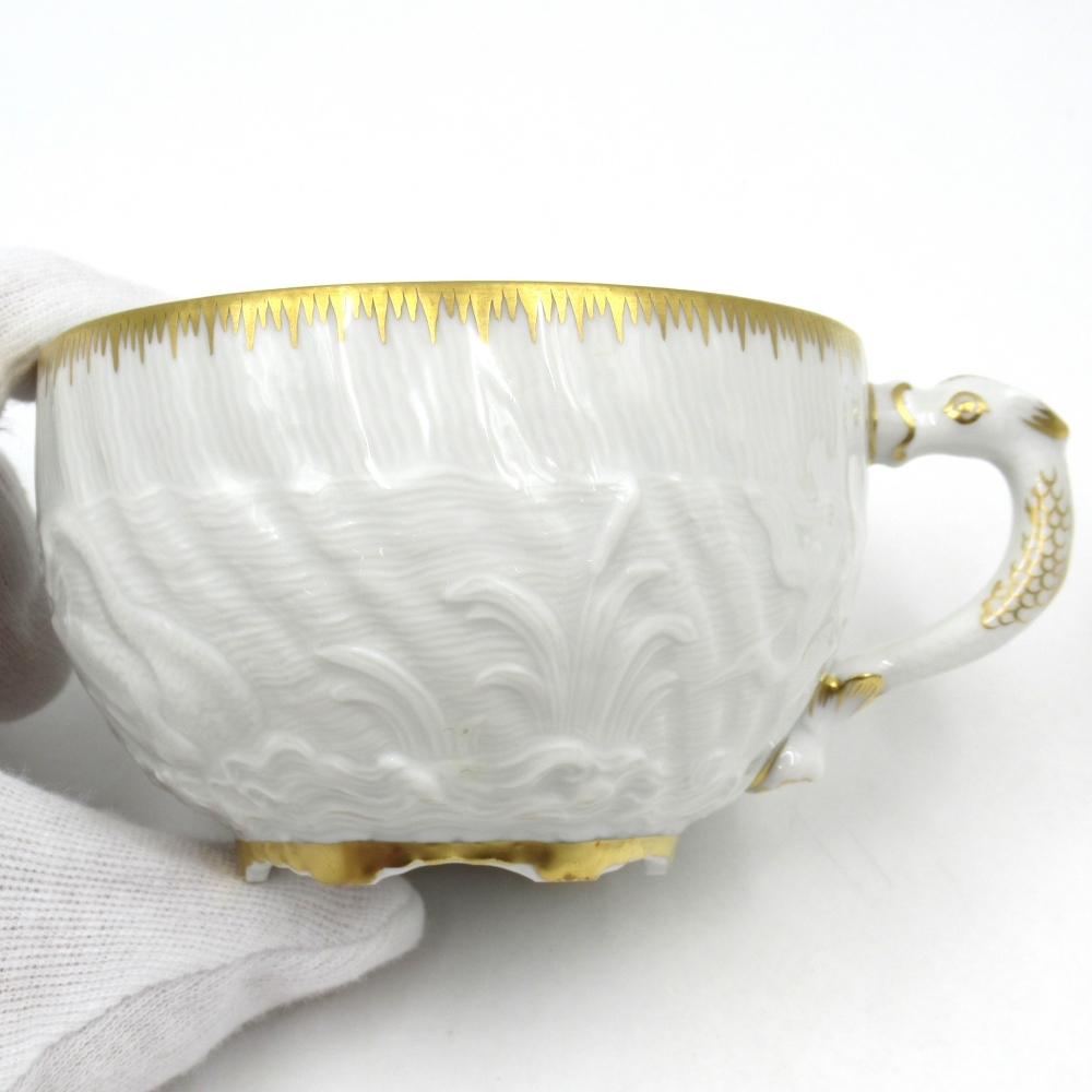 1 иен ~ Meissen Meissen s one сервис Gold отделка золотая краска чайная чашка & блюдце 2 покупатель итого 4 пункт 4284005