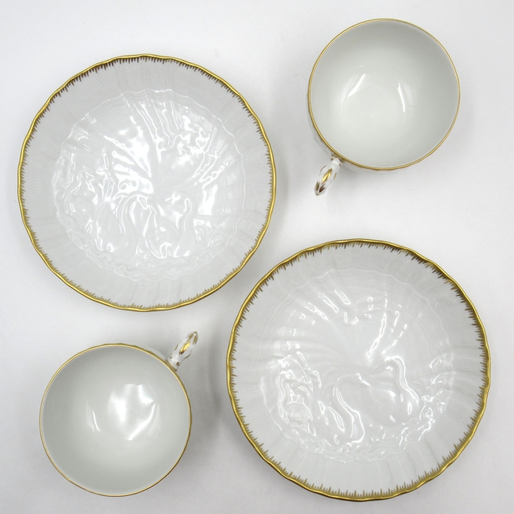 1 иен ~ Meissen Meissen s one сервис Gold отделка золотая краска чайная чашка & блюдце 2 покупатель итого 4 пункт 4284005