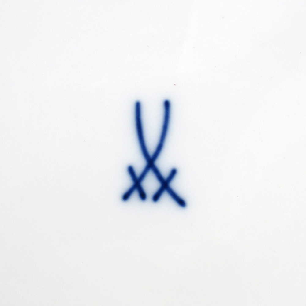 1 иен ~ Meissen Meissen цветок букет природа принцип цветок . бабочка примерно 18cm plate итого 6 пункт 4361665