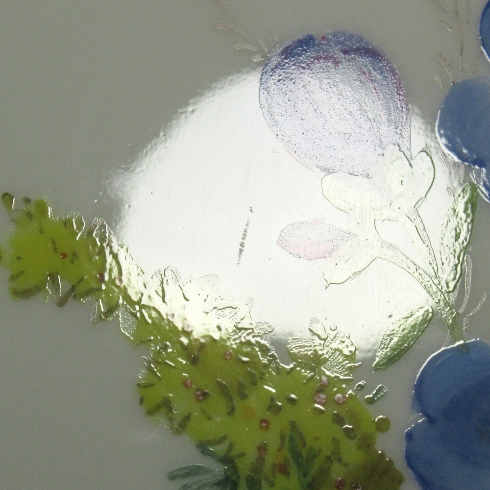 1 иен ~ Meissen Meissen цветок букет природа принцип цветок . бабочка примерно 18cm plate итого 6 пункт 4361665