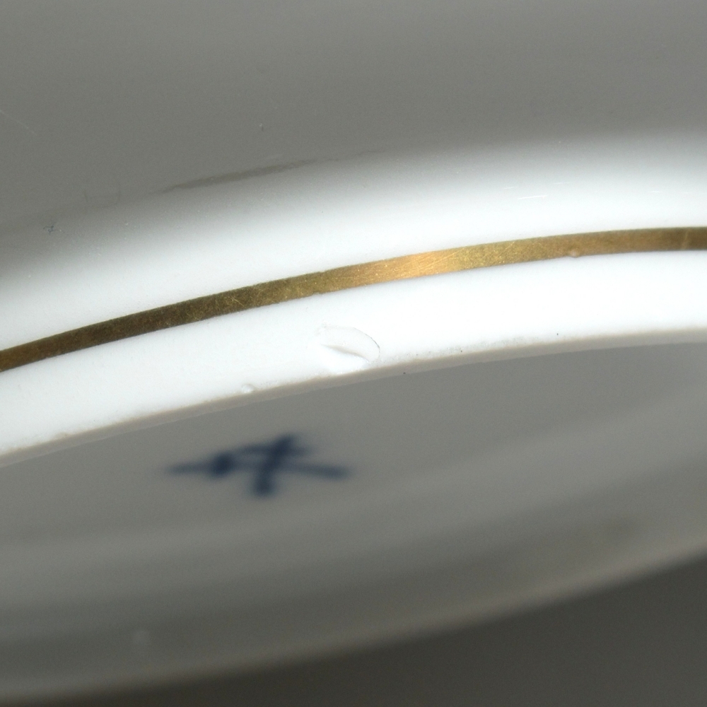 1 иен ~ Meissen Meissen цветок букет природа принцип цветок . бабочка суповая чашка & блюдце 6 покупатель итого 12 пункт * включение в покупку не возможно 4361647