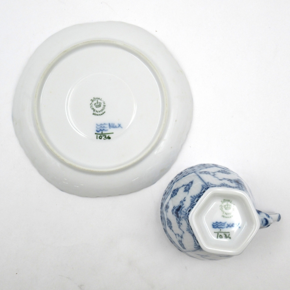 1 иен ~ Royal Copenhagen Royal Copenhagen b крыша Roo tedo полный гонки лицо есть кофейная чашка & блюдце 1 покупатель итого 2 пункт 4337479