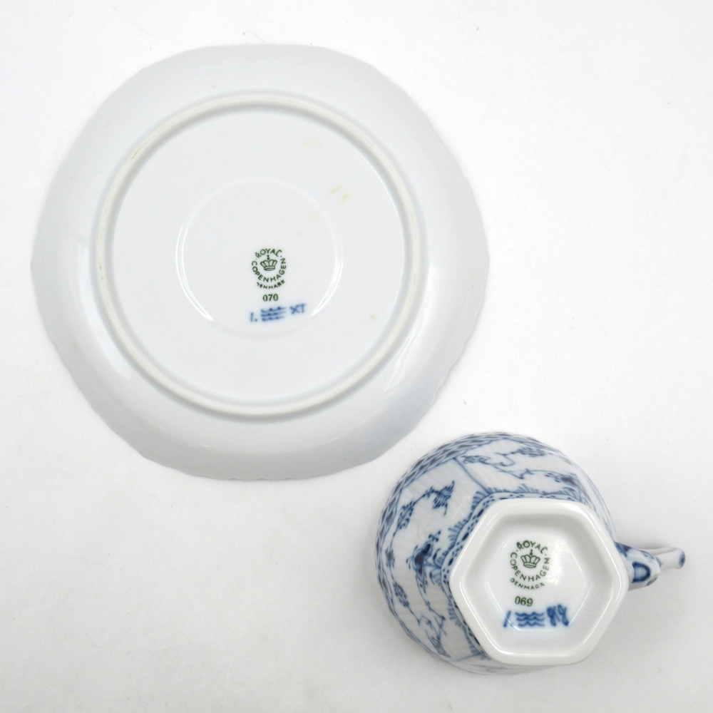 1 иен ~ Royal Copenhagen Royal Copenhagen b крыша Roo tedo полный гонки лицо есть кофейная чашка & блюдце 1 покупатель итого 2 пункт 4337528