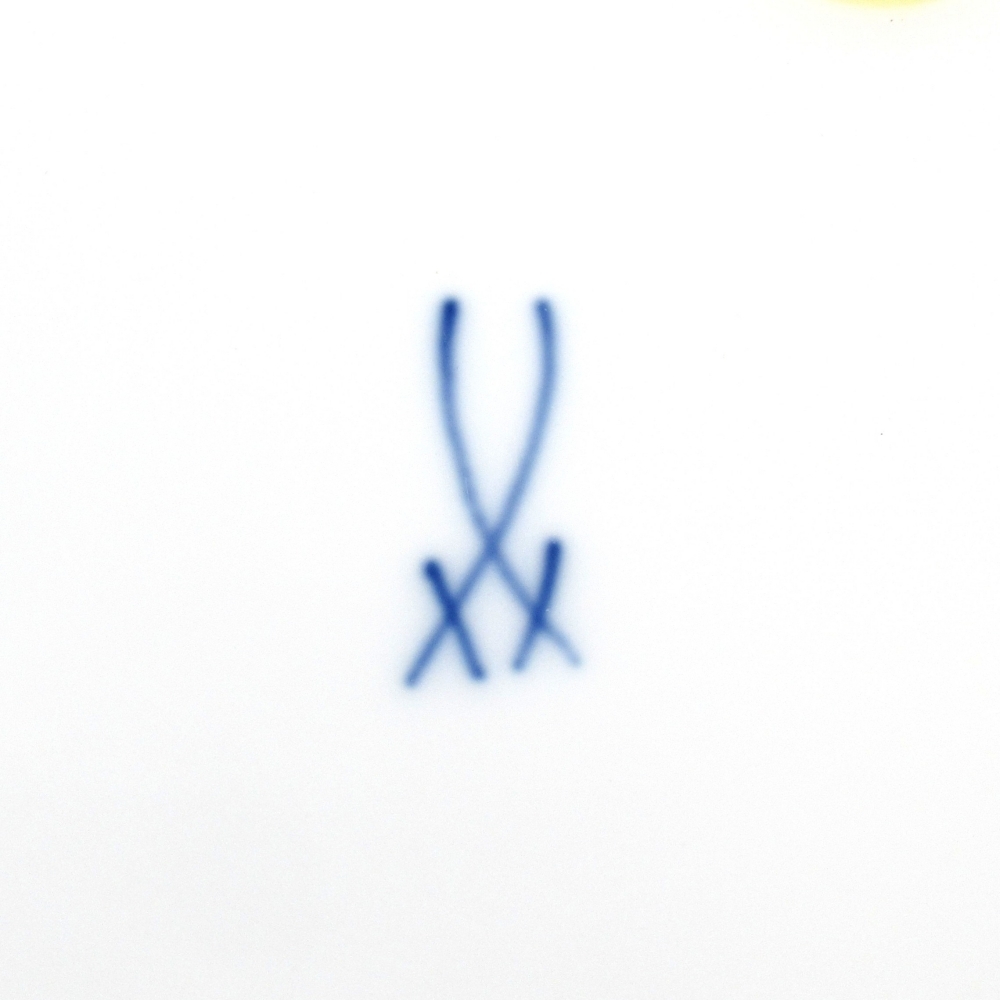 1 иен ~ Meissen Meissen B пена Granz Gold красный золотая краска примерно 31cm plate * включение в покупку не возможно 4346646