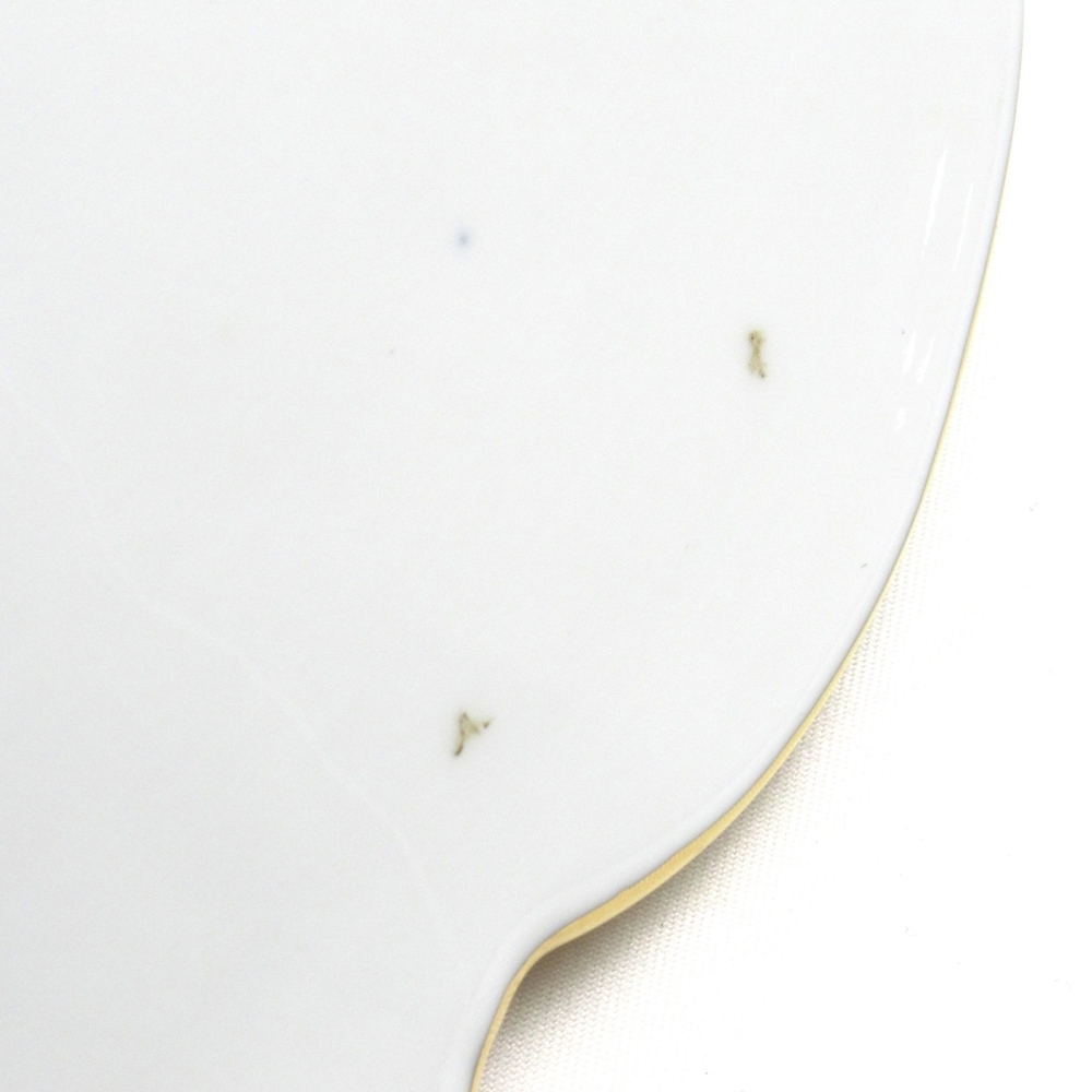 1 иен ~ Meissen Meissen B пена Granz Gold красный золотая краска примерно 31cm plate * включение в покупку не возможно 4346646