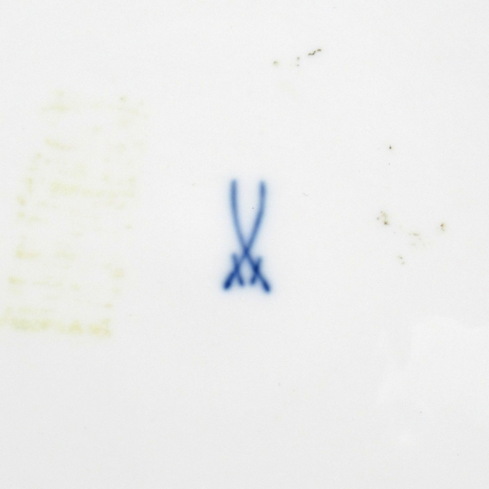 1 иен ~ Meissen Meissen B пена цветок букет Granz Gold 7. окно маленький цветок золотая краска голубой примерно 28cm plate * включение в покупку не возможно 4346643