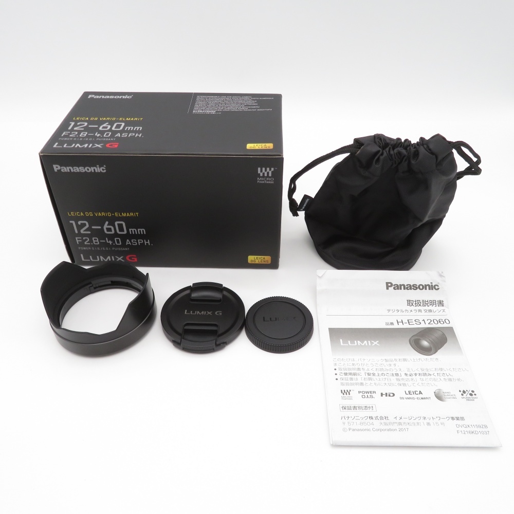 1 иен ~ Panasonic Panasonic LUMIX DG VARIO-ELMARIT 12-60mm F2.8-4 ASPH. zoom линзы коробка * с футляром работа дефект иметь утиль 4399946