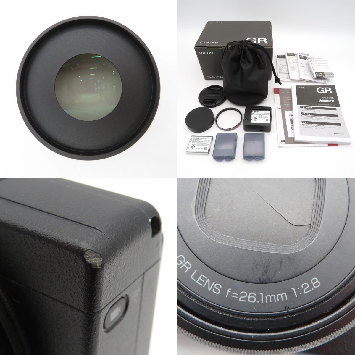 1 иен ~ RICOH Ricoh GR IIIx компактный цифровой фотоаппарат GT-2tere конверсионный объектив имеется коробка * с футляром рабочее состояние подтверждено 4321283