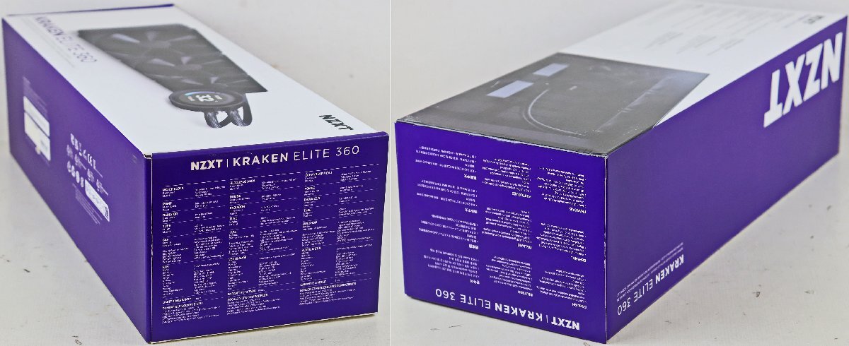 M◆中古品◆PC/パソコンパーツ 『簡易水冷CPUクーラー KRAKEN ELITE 360』 NZXT Turbine Pump採用 冷却性能向上 F120P/静圧ファン3基搭載_画像2