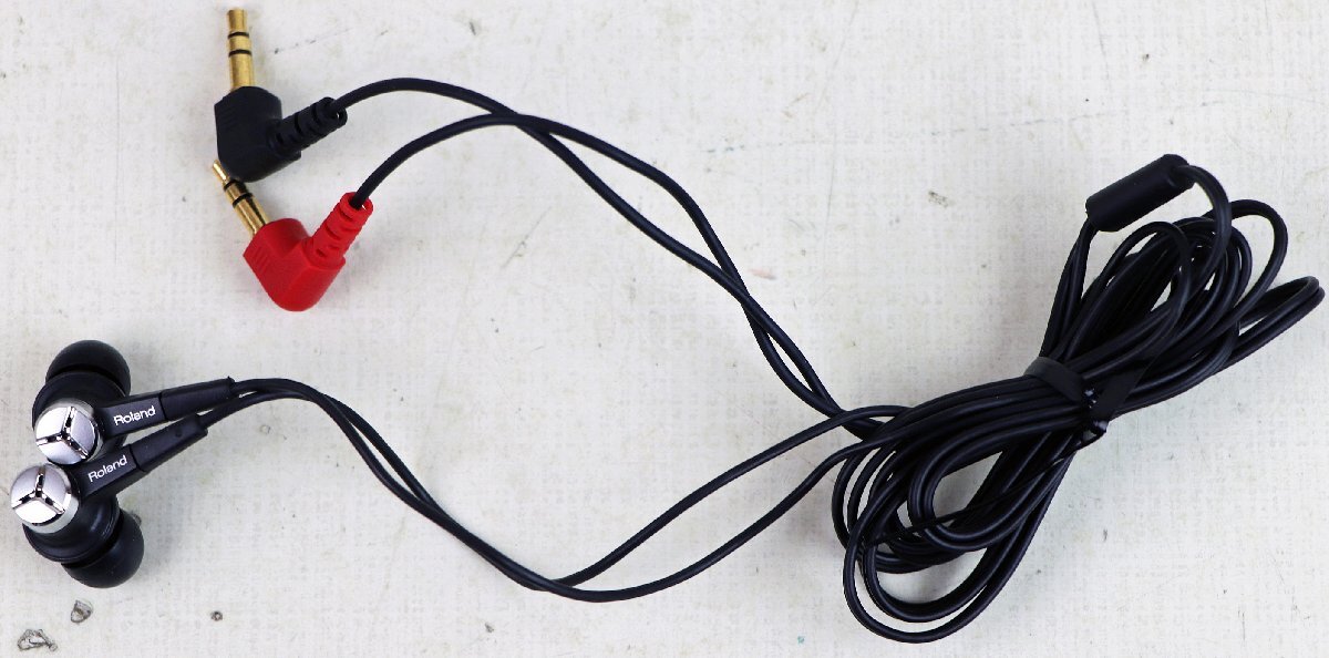 S●中古品●コンデンサーマイク CS-10EM Roland/ローランド 無指向性 ダイナミックイヤホン一体型 バイノーラル録音 キャリングポーチ欠品_画像3