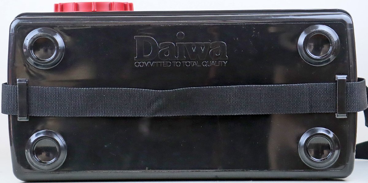 M* б/у товар * рыбалка сопутствующие товары / ящик для наживки [. can TS-2400 mega красный ] Daiwa /DAIWA контейнер многофункциональный примерно 24.0L одним движением . jet воздушный . оборудован возможность 