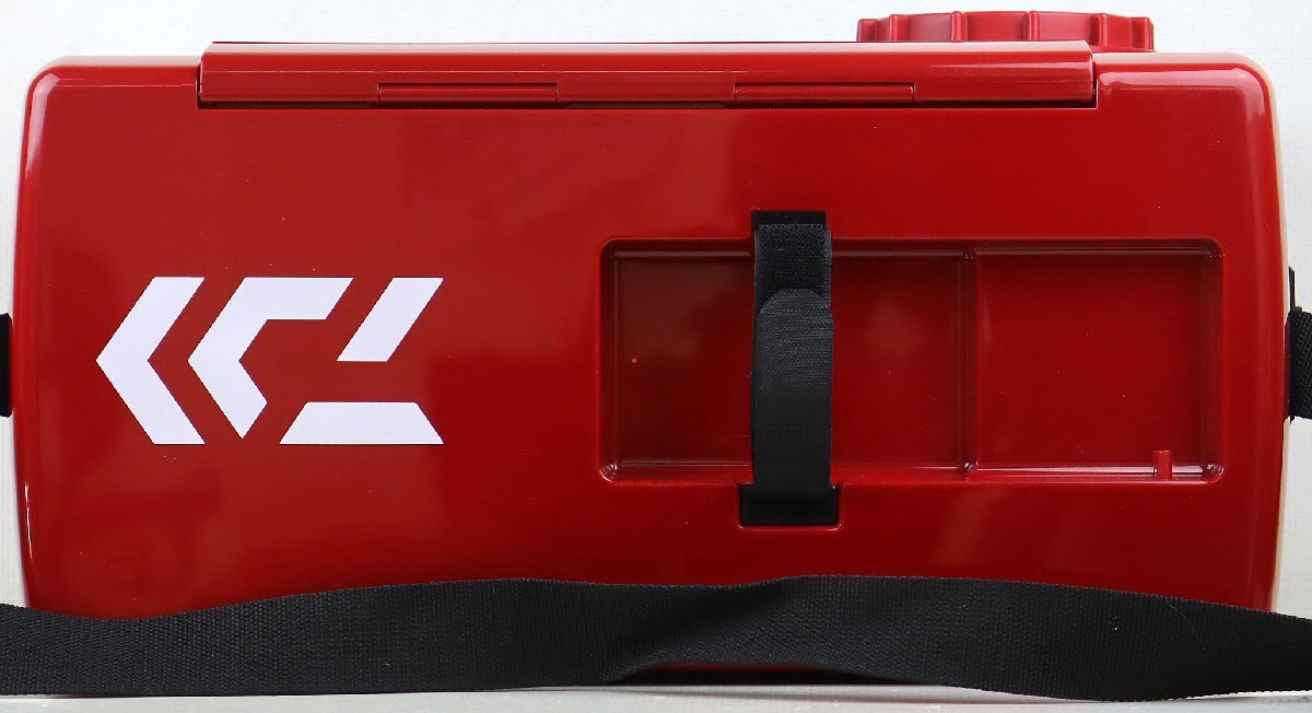 M* б/у товар * рыбалка сопутствующие товары / ящик для наживки [. can TS-2400 mega красный ] Daiwa /DAIWA контейнер многофункциональный примерно 24.0L одним движением . jet воздушный . оборудован возможность 