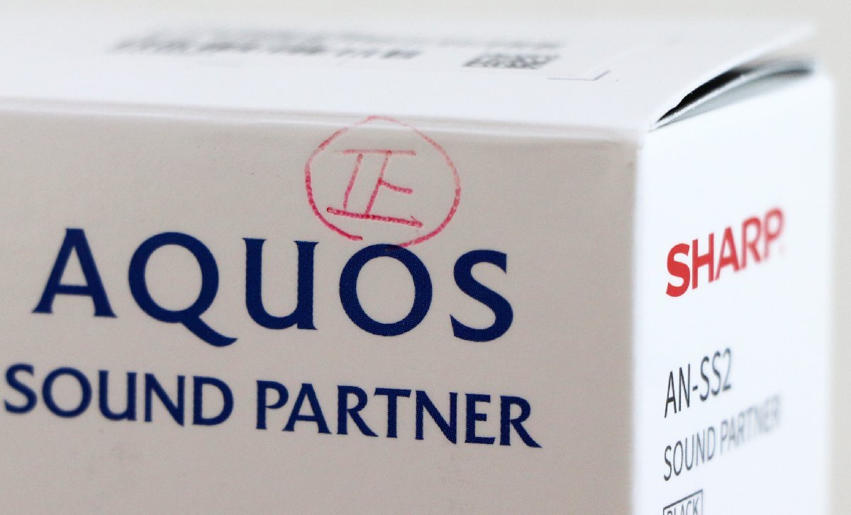 S! б/у товар! переносной шея динамик [AN-SS2 ( черный )] SHARP/ sharp [ прозрачный voice ] функция установка Bluetooth радиопередатчик включение в покупку 