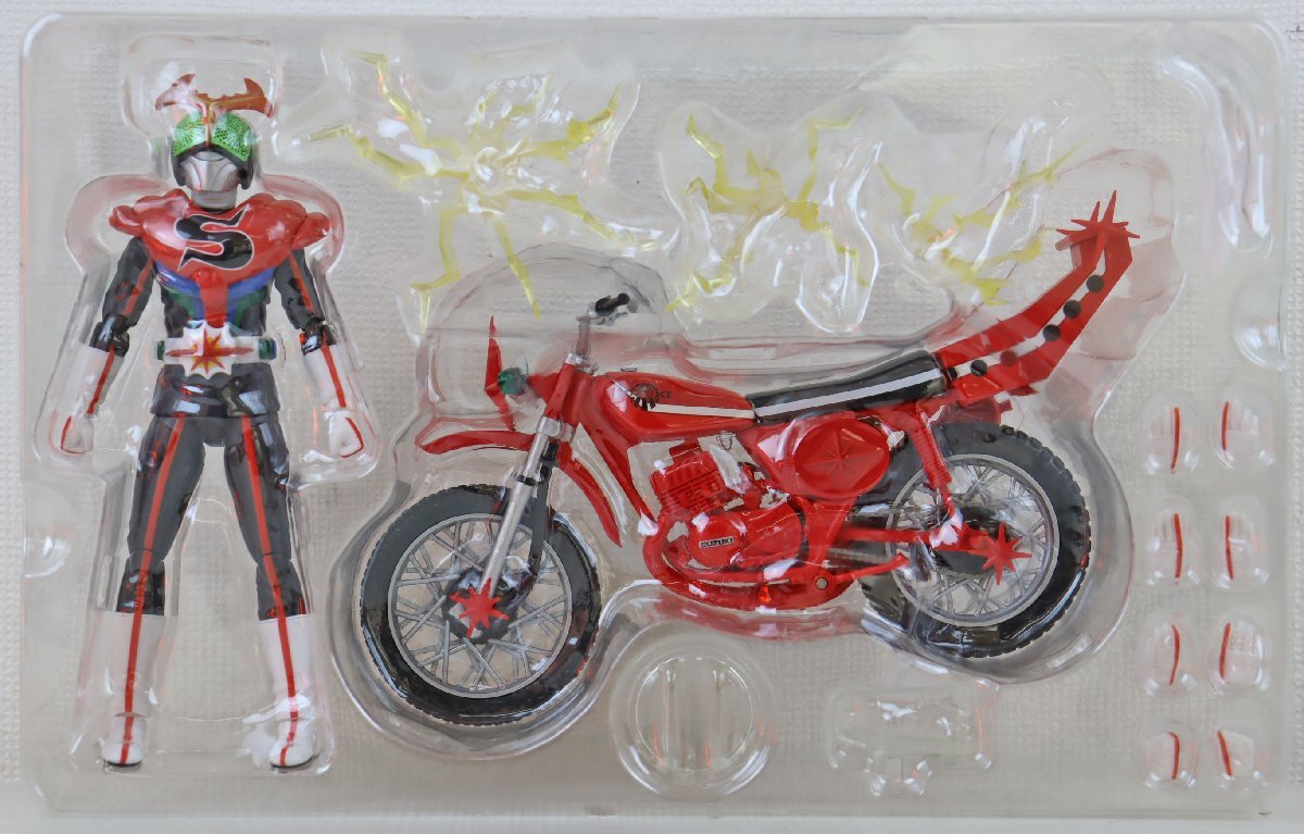 S* б/у товар * фигурка [S.H.Figuarts Kamen Rider Stronger & Kabuto low комплект ] BANDAI/ Bandai душа web магазин полная высота примерно 140mm с коробкой 