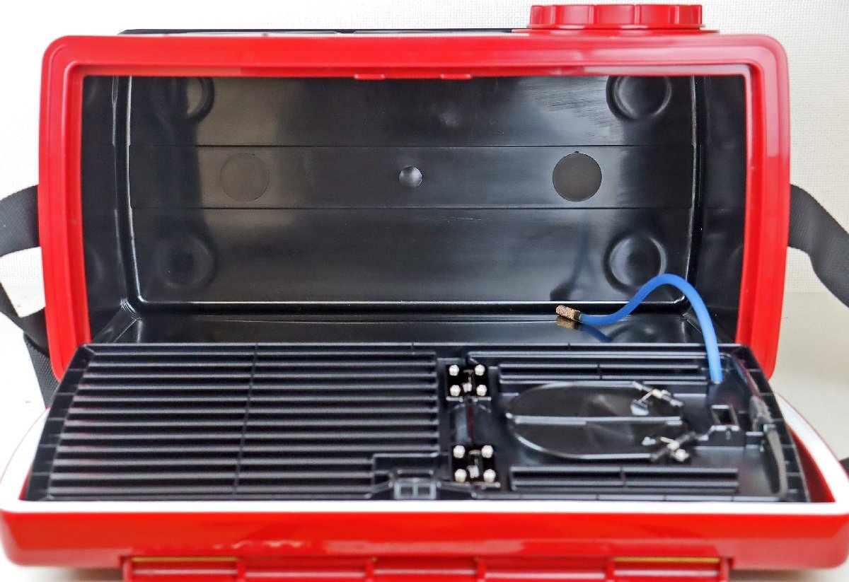 M* б/у товар * рыбалка сопутствующие товары / ящик для наживки [. can TS-2400 mega красный ] Daiwa /DAIWA контейнер многофункциональный примерно 24.0L одним движением . jet воздушный . оборудован возможность 