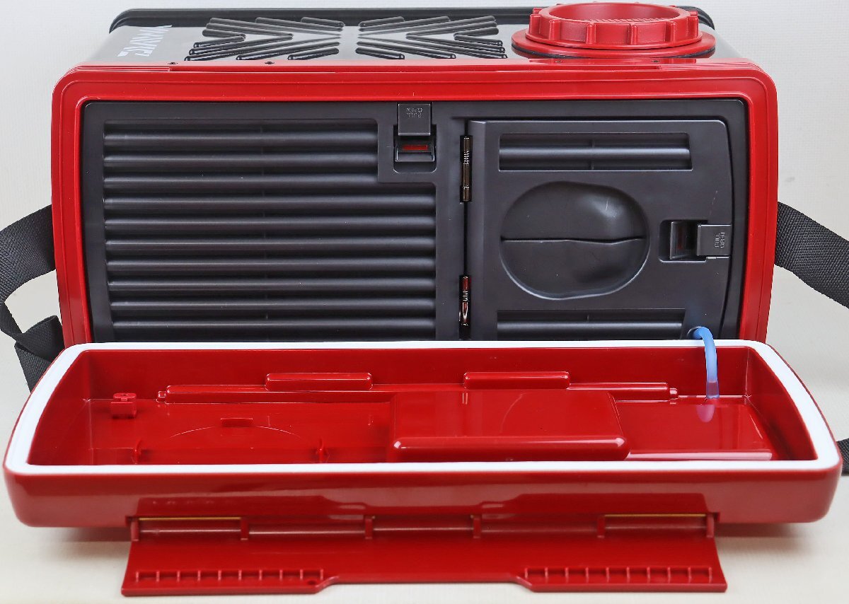 M* б/у товар * рыбалка сопутствующие товары / ящик для наживки [. can TS-2400 mega красный ] Daiwa /DAIWA контейнер многофункциональный примерно 24.0L одним движением . jet воздушный . оборудован возможность 