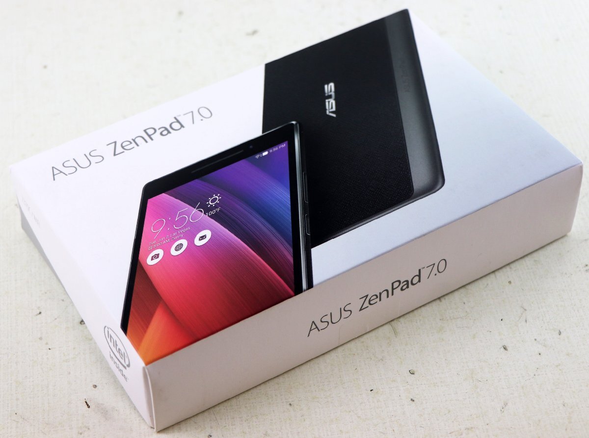 S♪ジャンク品♪タブレット端末 『P01W(Z370C) ZenPad 7.0』 ASUS Android 5.0.2 サイズ：7.0インチ 16GB Wi-Fi ※古いためジャンク品扱い_画像1
