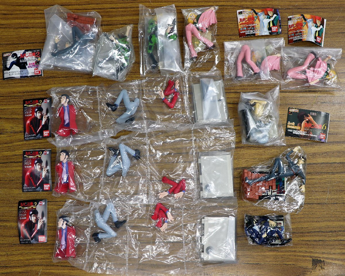 S●中古品●フィギュア まとめ売り ルパン三世 HGシリーズ ルパン三世/峰不二子 12点セット BANDAI/バンダイ ※劣化・ダブり・袋未開封あり_画像1