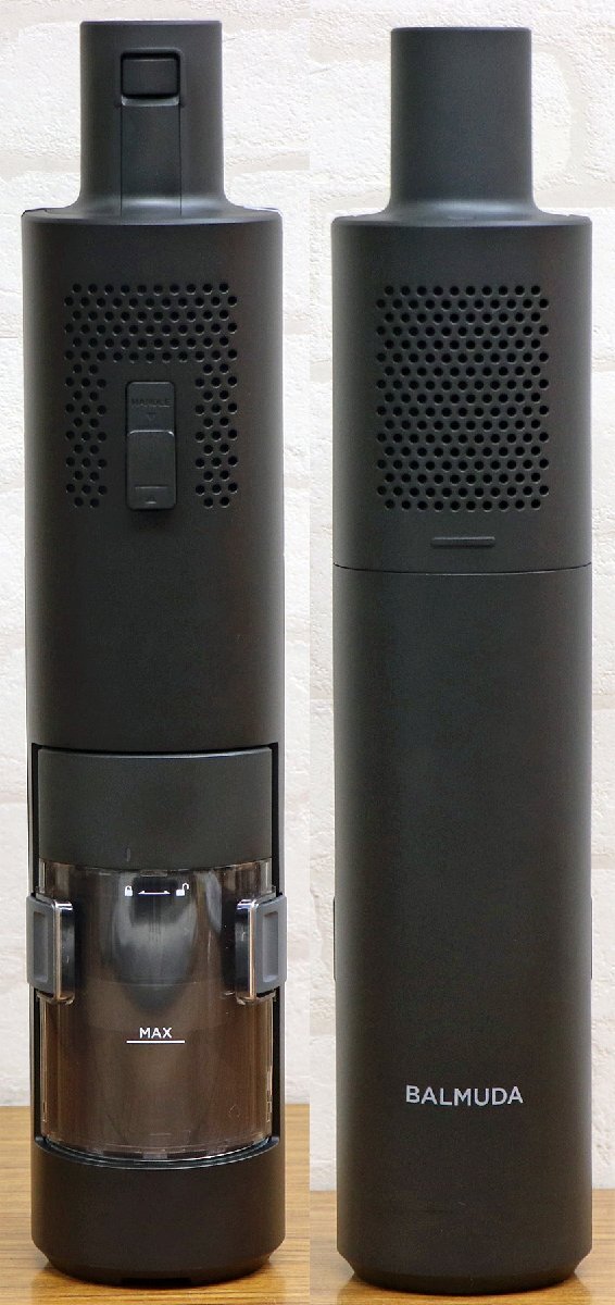 M●未使用品●家電品 『BALMUDA The Cleaner』 バルミューダ C01A-BK 掃除機 コードレスクリーナー サイクロン式 デュアルブラシヘッド搭載_画像3