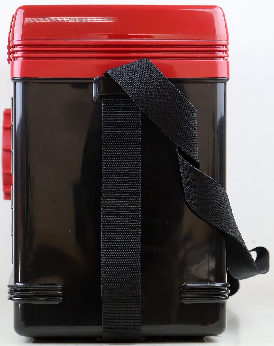 M* б/у товар * рыбалка сопутствующие товары / ящик для наживки [. can TS-2400 mega красный ] Daiwa /DAIWA контейнер многофункциональный примерно 24.0L одним движением . jet воздушный . оборудован возможность 