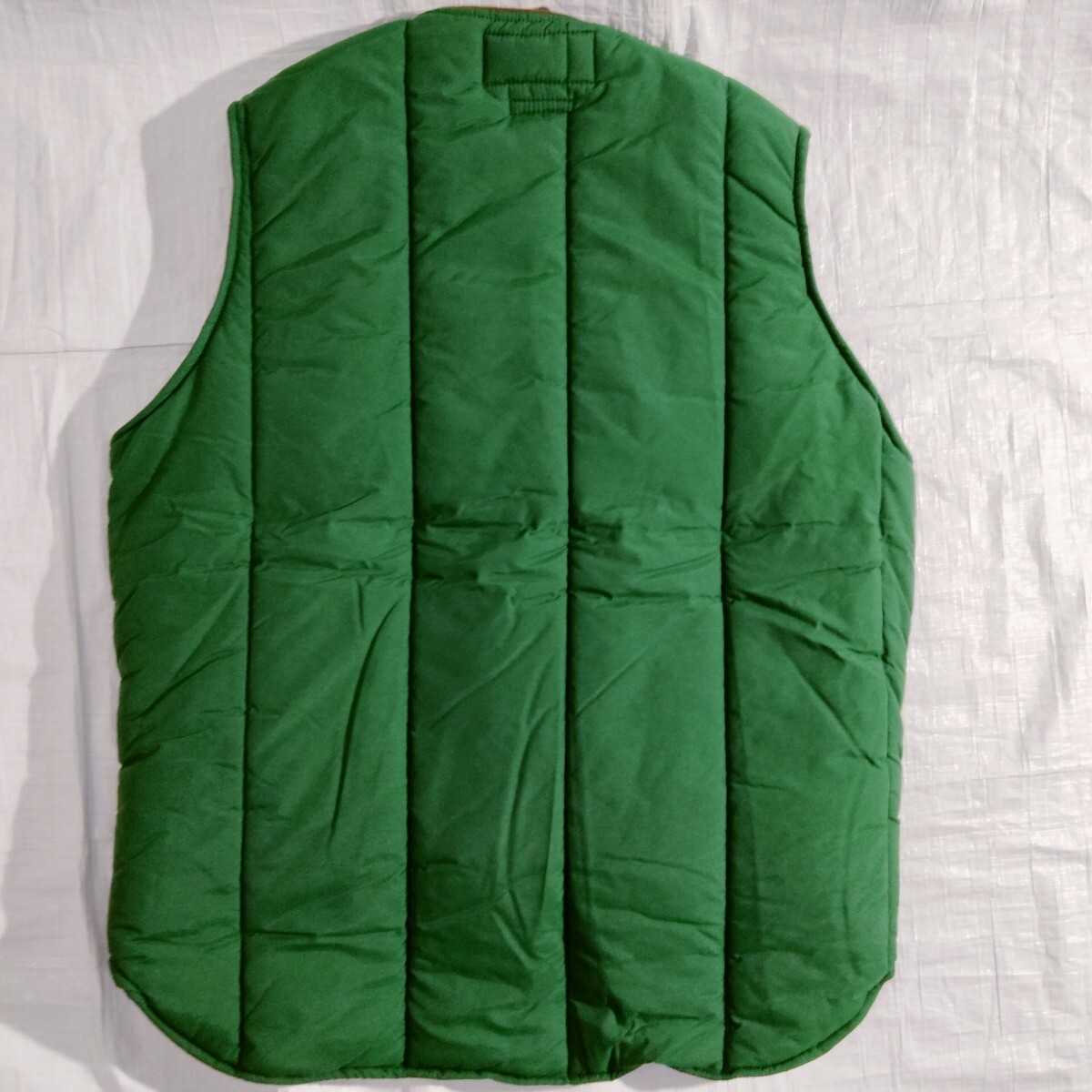 DICKSON ディクソン DI-234 poly green VERTICAL VEST 10oz Vertical キルテッド インサレーテッド the bluest overalls ダウン　ベスト_画像7
