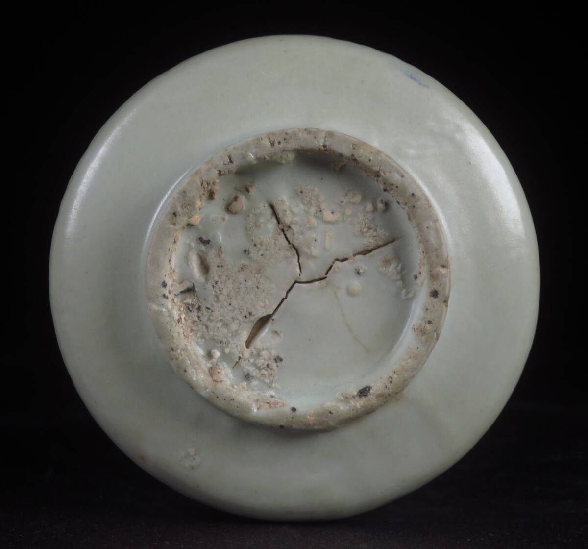 【SAKURAYA】珍品 コレクター所蔵品【初期伊万里 染付福寿福文筒茶碗】希少品 茶道具 識箱 骨董品 古美術品 古伊万里 茶碗 直径9.5cm_画像7