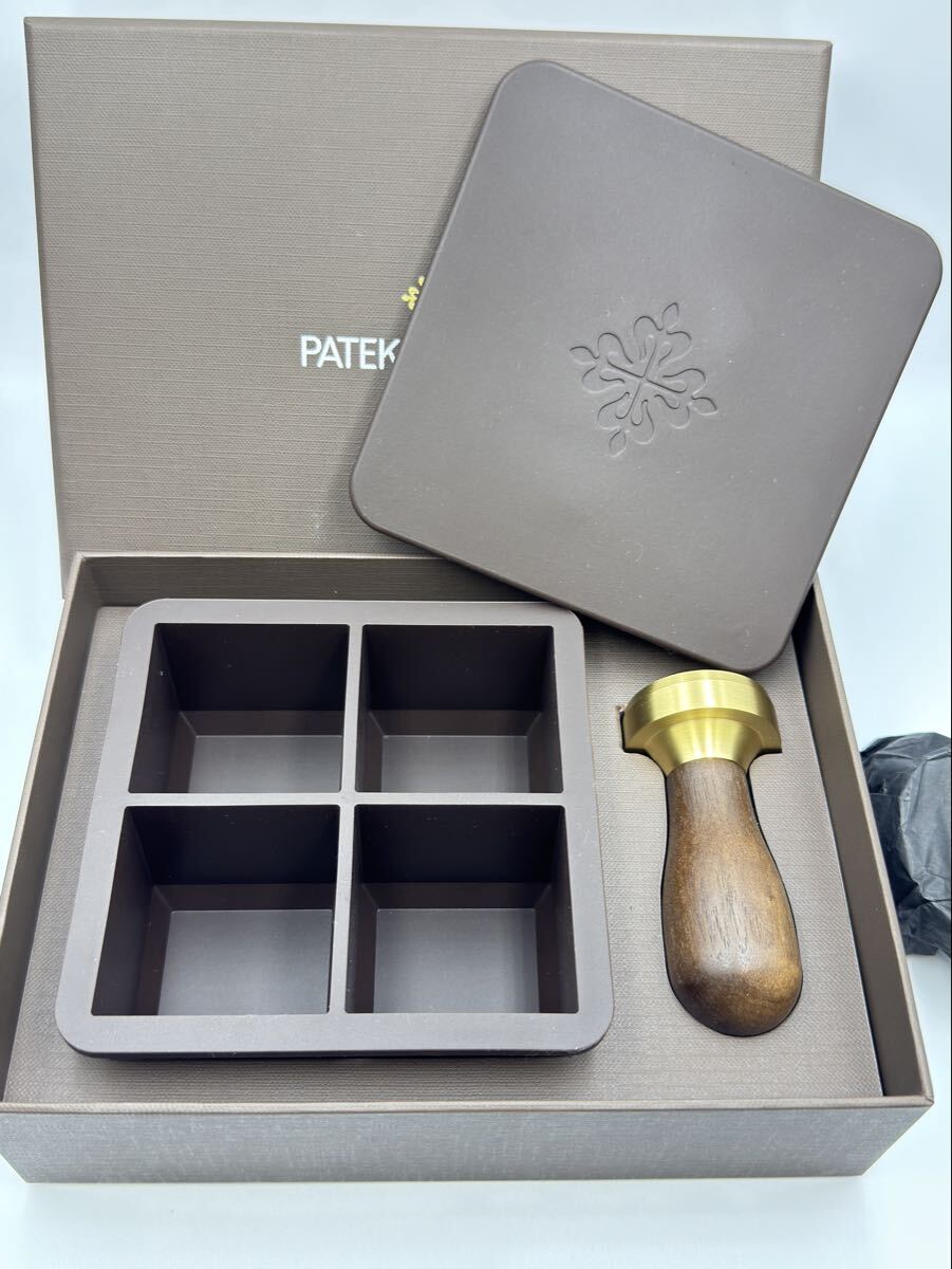 未使用品 希少品 パテックフィリップ シーリングスタンプ ノベルティー ダークブラウン メンズ レディース 時計 カラトラバ ノーチラス_画像1