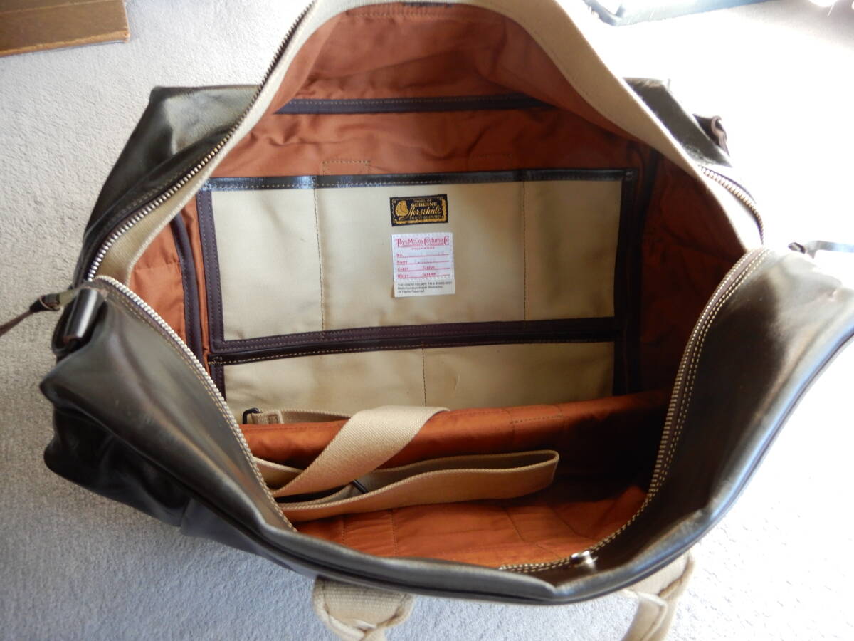 トイズマッコイ ホースハイド　アヴィエイター キットバッグ　 V.HILTS TOYS McCOY 未使用品_画像4