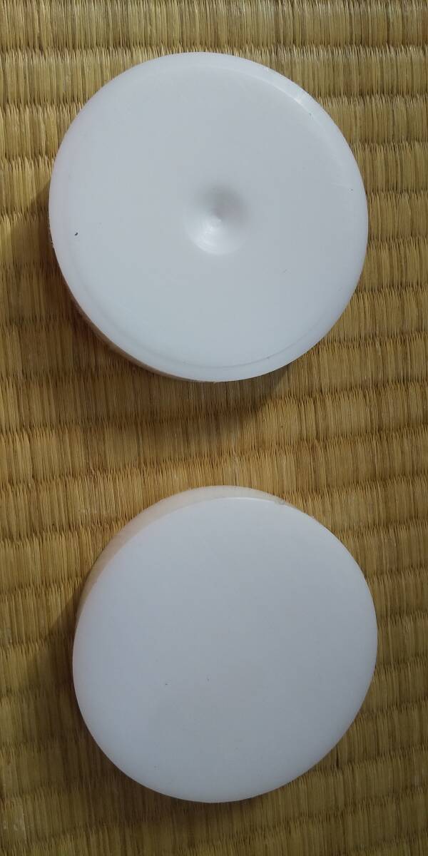 即決φ80-17 白色ジュラコンポリアセタールPOM丸棒　丸板 ブロック シート 端材 スクラップ_画像1