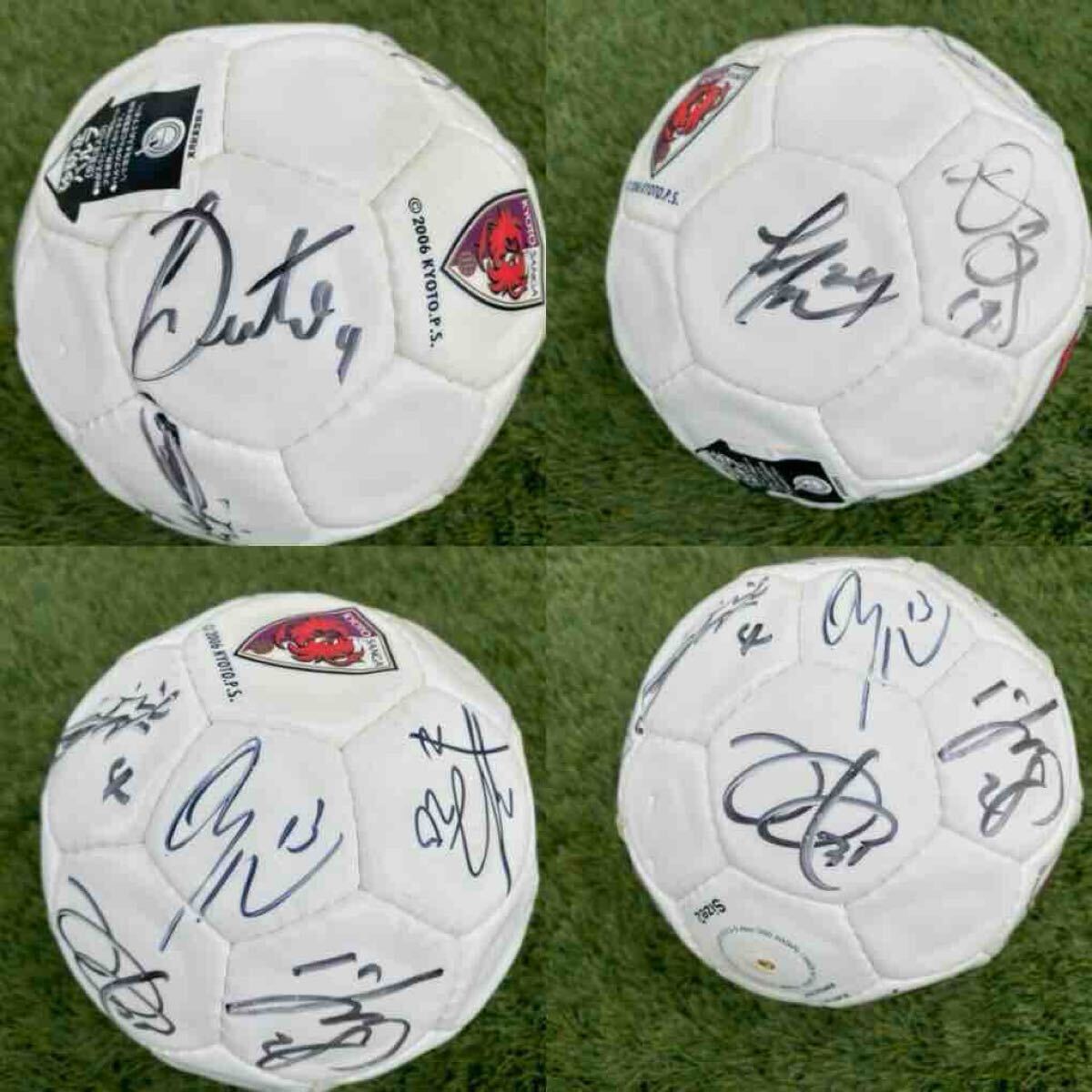  レア物！2006年製 京都サンガF.C. 直筆サイン入り サッカーボール KYOTO SANGA　京都パープルサンガ_画像3