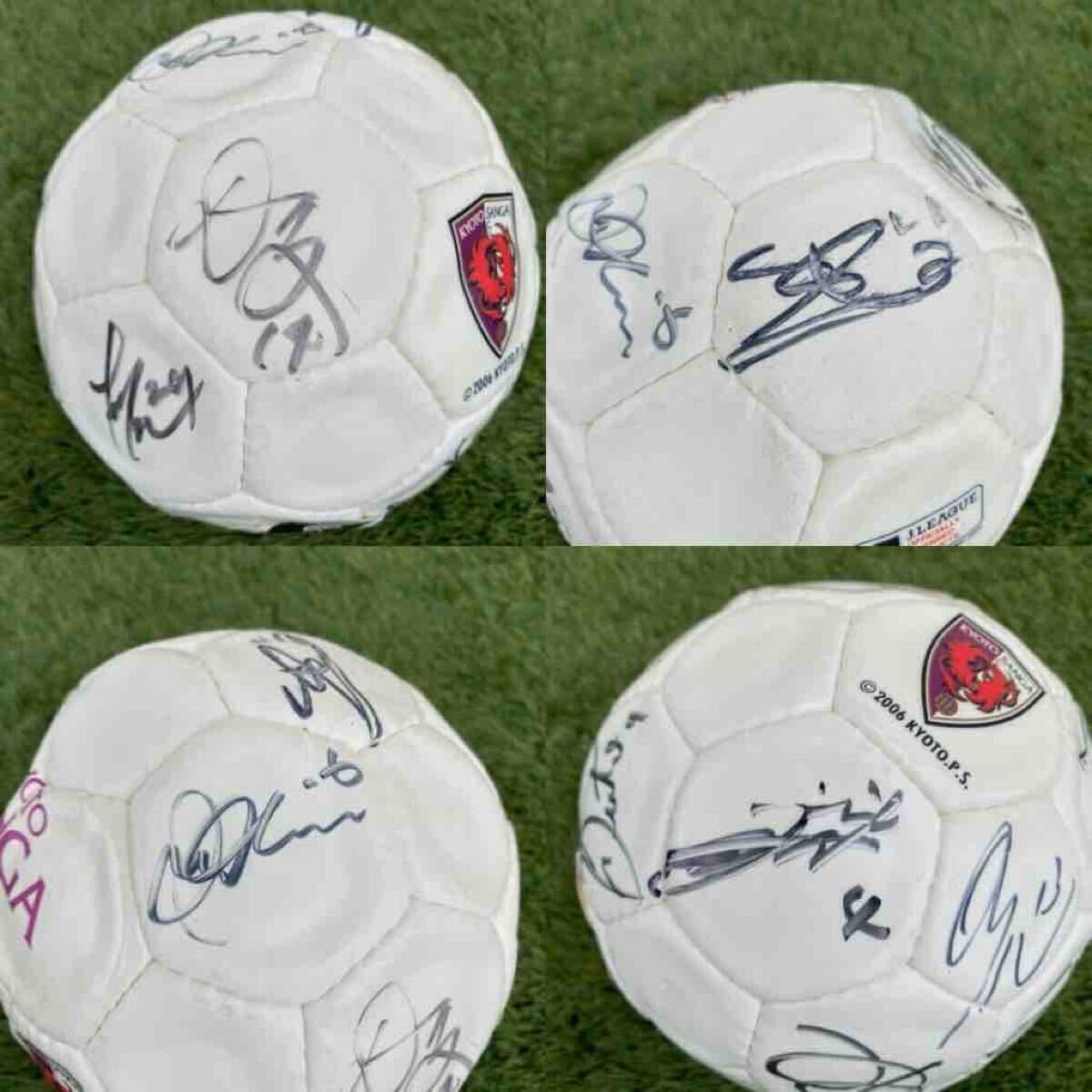  レア物！2006年製 京都サンガF.C. 直筆サイン入り サッカーボール KYOTO SANGA　京都パープルサンガ_画像4