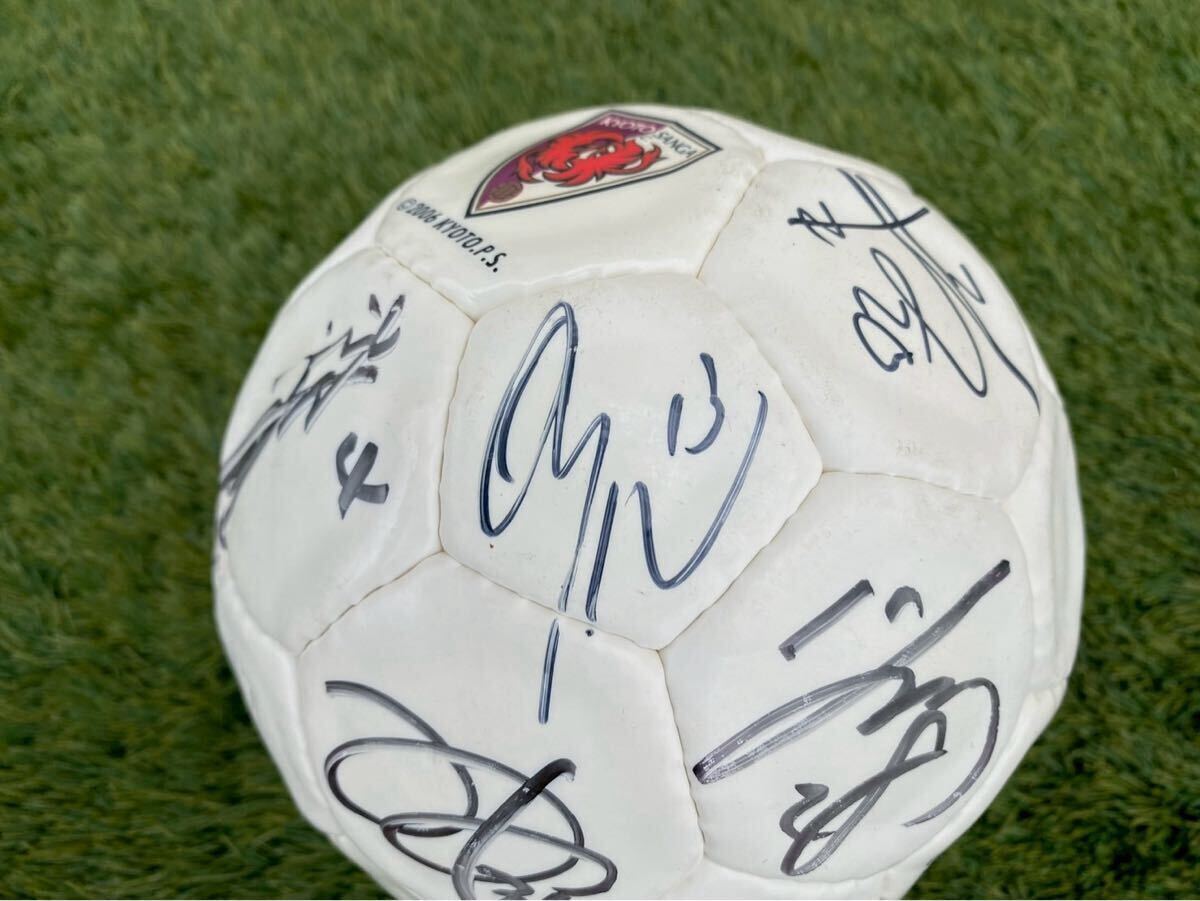 レア物！2006年製 京都サンガF.C. 直筆サイン入り サッカーボール KYOTO SANGA　京都パープルサンガ_画像6