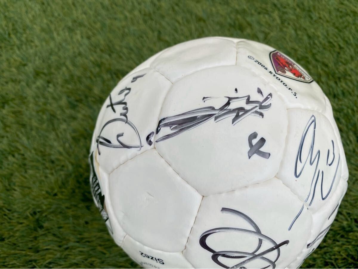  レア物！2006年製 京都サンガF.C. 直筆サイン入り サッカーボール KYOTO SANGA　京都パープルサンガ_画像7