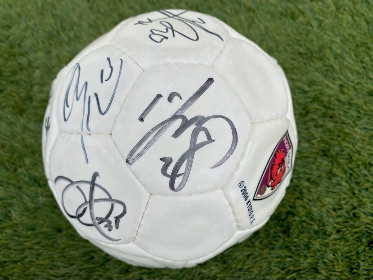  レア物！2006年製 京都サンガF.C. 直筆サイン入り サッカーボール KYOTO SANGA　京都パープルサンガ_画像8