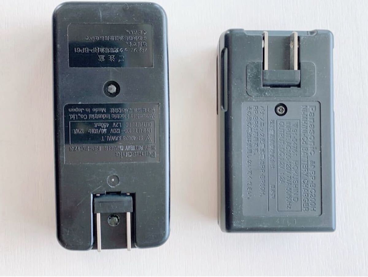 [ Junk ]Panasonic Panasonic зарядное устройство RP-BC173 / RP-BC200Hnikado жевательная резинка батарейка charger 2 шт. комплект 