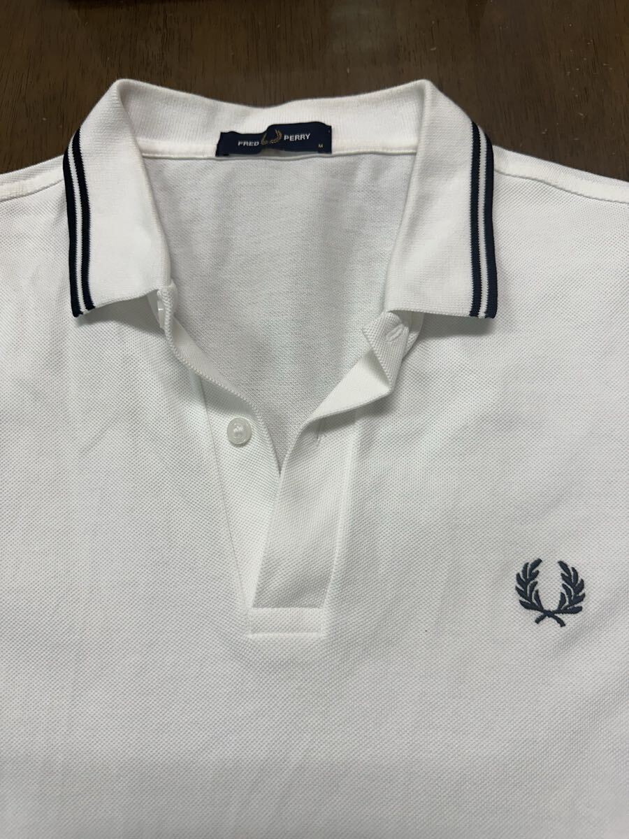  Fred Perry рубашка-поло белый M размер 