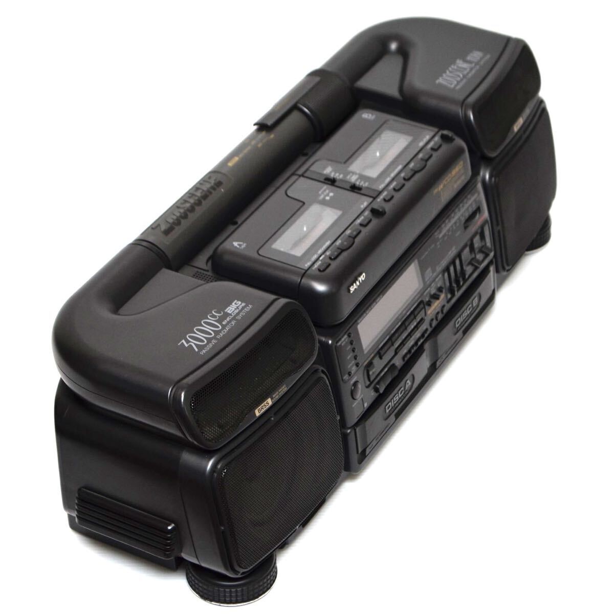 【入手困難/リモコン付】SANYO サンヨー PH-WCD950 ZooSCENE ズシーン CD ラジカセ ダブルカセット 2CD バブルラジカセ TAPE ラジオ AM FM_画像8