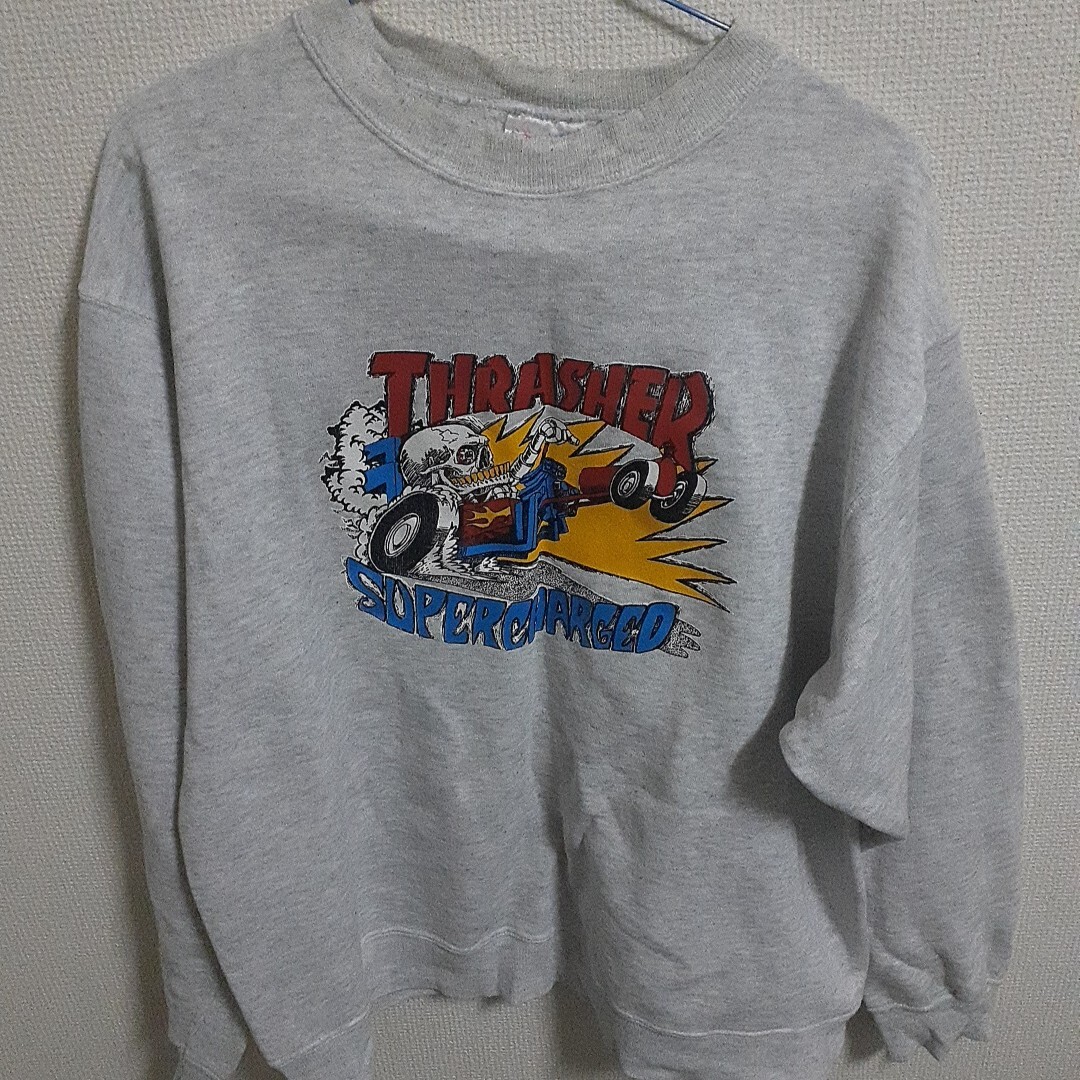 ヴィンテージ スウェット 古着 90sスラッシャー トレーナー_画像1