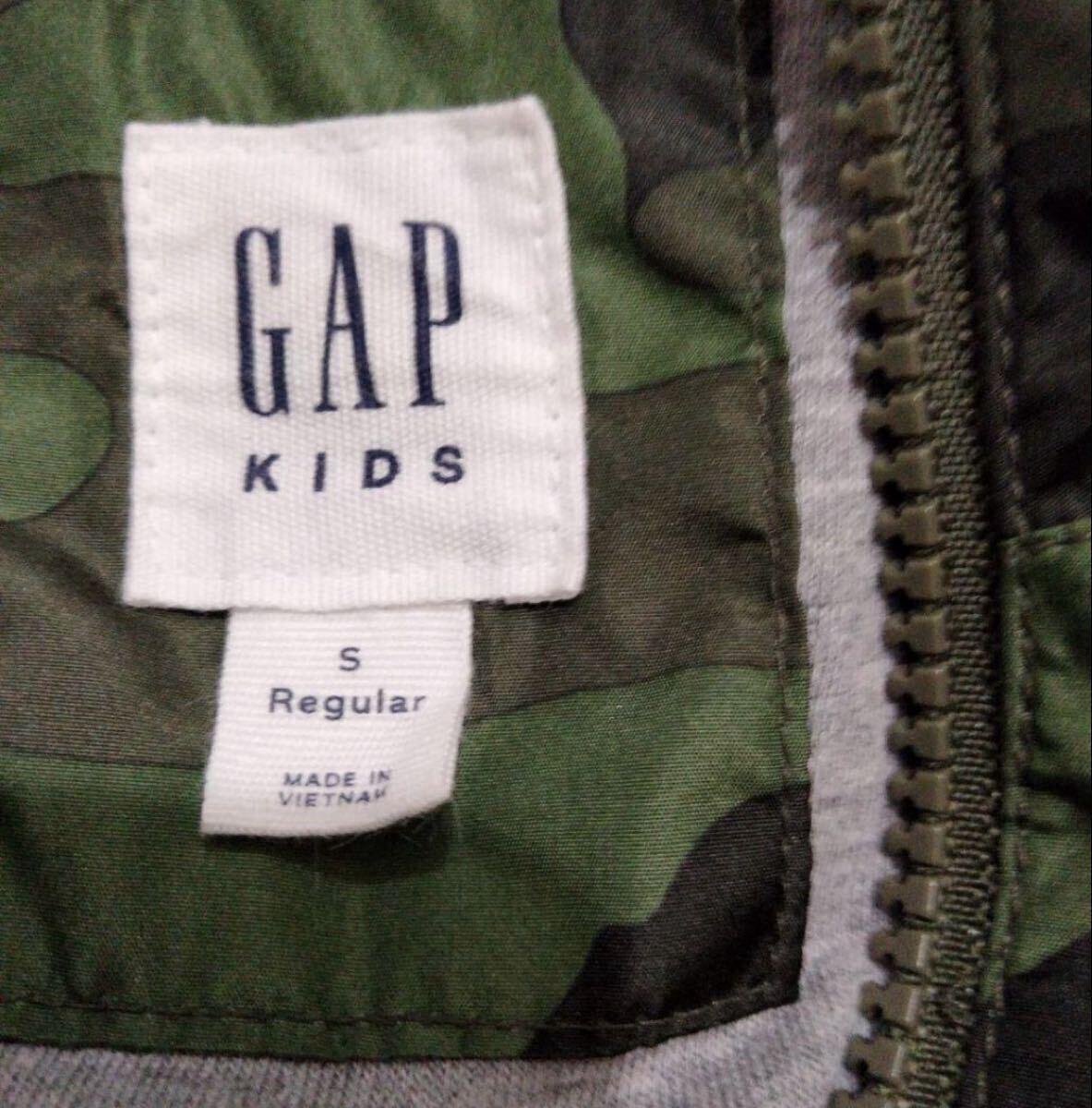 GAP ギャップ ウィンドブレーカー アーミー アウター120cm 迷彩 ジャケット カモフラージュ カーキ_画像4