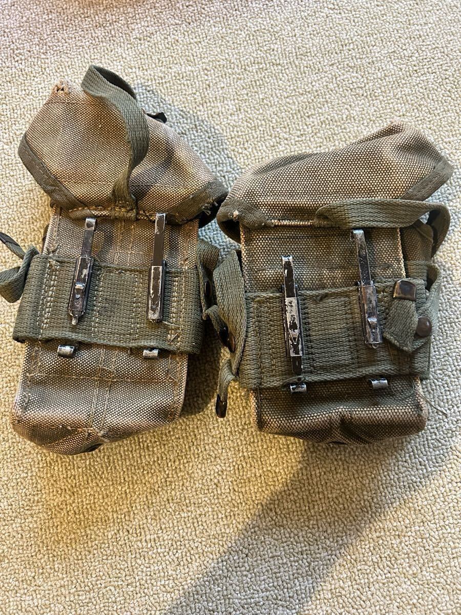 ベトナム戦争　米軍　M56 アムニッシュン・マガジンポーチ M14マガジンポーチ　H型サスペンダー　M1943海兵隊ピストルベルト_画像3