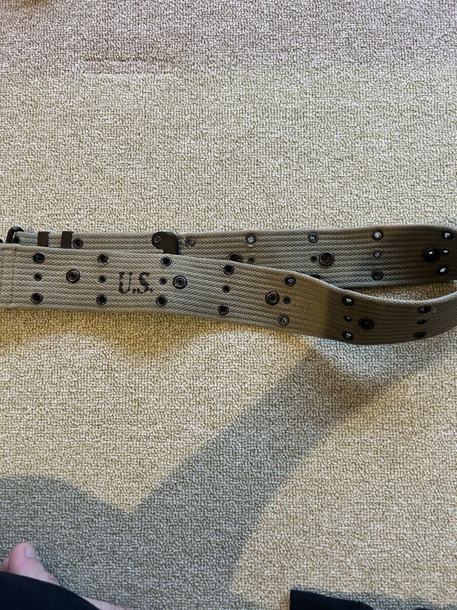ベトナム戦争　米軍　M56 アムニッシュン・マガジンポーチ M14マガジンポーチ　H型サスペンダー　M1943海兵隊ピストルベルト_画像6