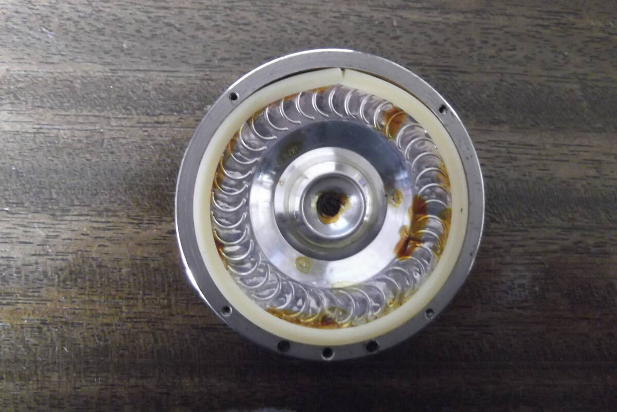 コロンビア Viva-tonal Grafonla No109卓上型蓄音機 シングルゼンマイ木製ホン 実働品　清掃分解整備済み_画像10