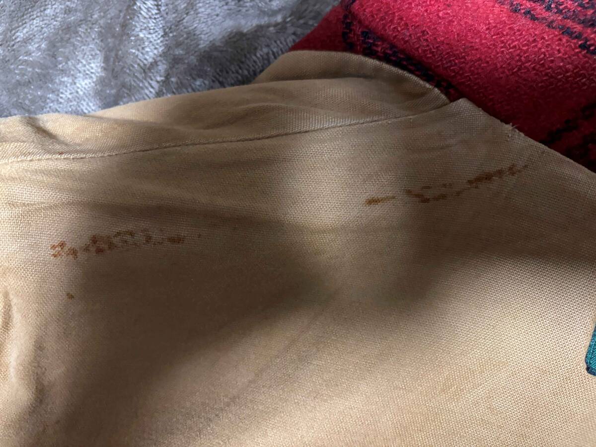 50s モンゴメリーワード マッキーノジャケット ハンティングジャケット ウール チェック ヴィンテージ 赤 黒 レッド メンズ_画像9