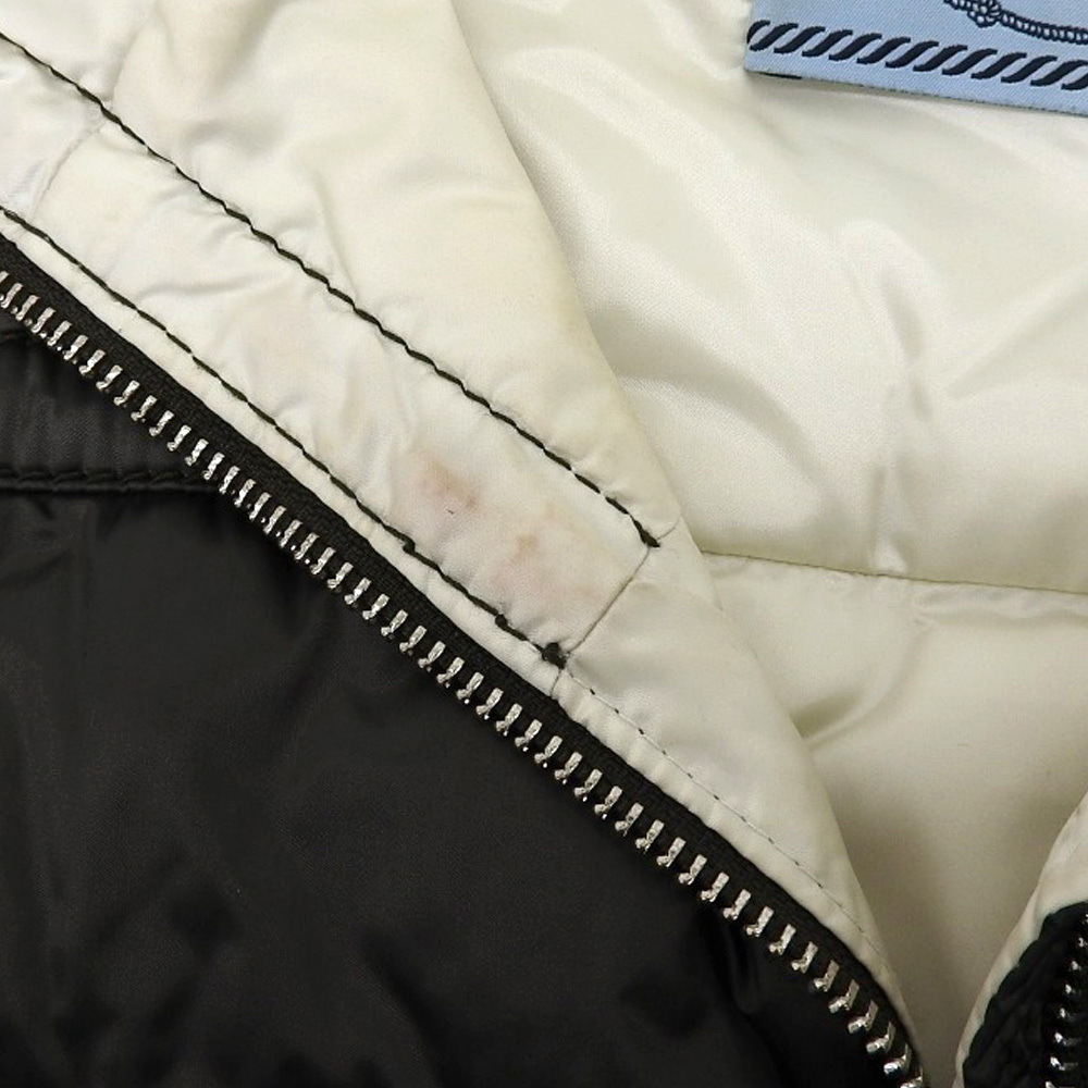 [ подлинный товар гарантия ] очень красивый товар Prada PRADA пуховик 42 женский с капюшоном внешний нейлон темно-зеленый 