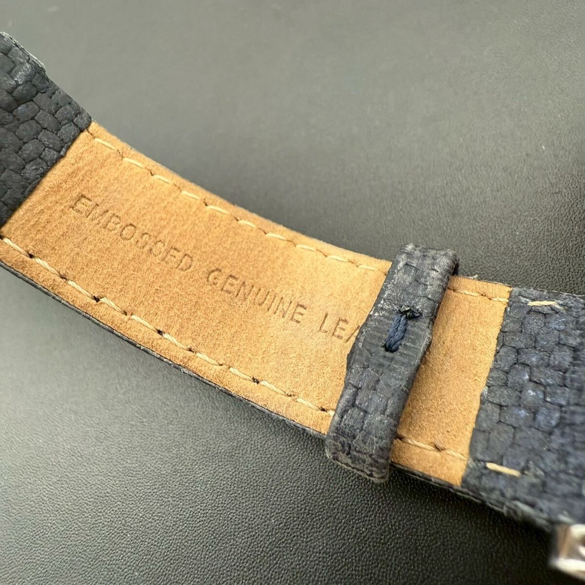 【希少・極美品・稼働◯】TIMEX タイメックス 腕時計 クオーツ インディグロナイトライト 30M ネイビー シルバー 防水機能 ラウンド T2P172_画像8