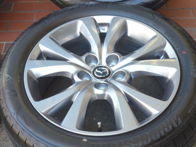 18in マツダ CX-30 純正ホイール 18X7.0J PCD 114.3 5穴 +45 ブリヂストン トランザ T005A 215/55R18 2025年製タイヤ付 ほぼ新車外し品_画像6