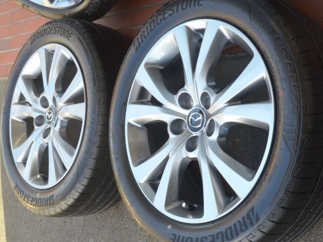 18in マツダ CX-30 純正ホイール 18X7.0J PCD 114.3 5穴 +45 ブリヂストン トランザ T005A 215/55R18 2025年製タイヤ付 ほぼ新車外し品_画像7