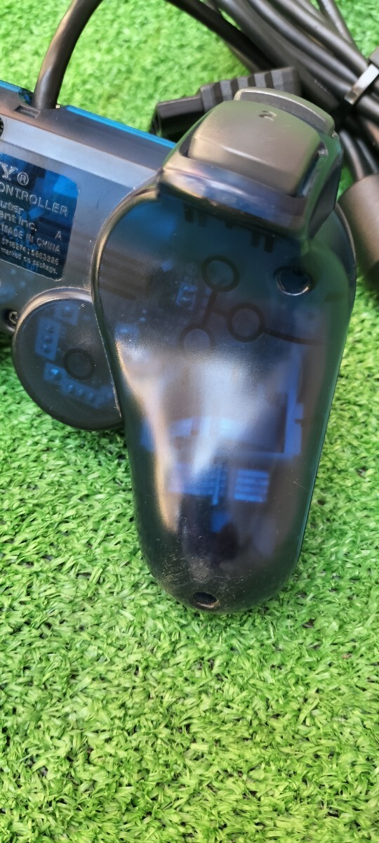 SONY純正PS2アナログコントローラー　デュアルショック2 オーシャンブルー_画像6